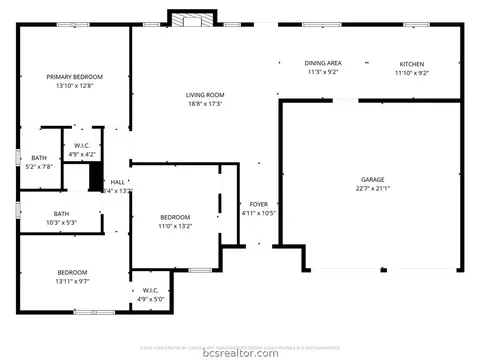 Floorplan - 2305 Hillside Dr, Bryan, TX 77802 photo 1 of 1
