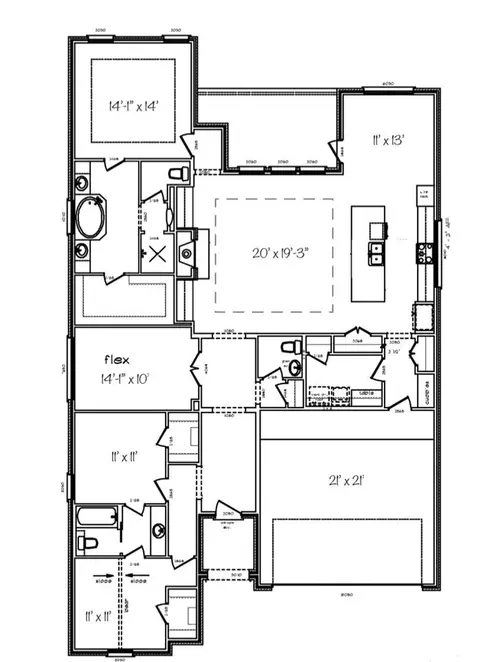 Floorplan - 4027 Pacific Crest Way, Bryan, TX 77802 photo 1 of 1