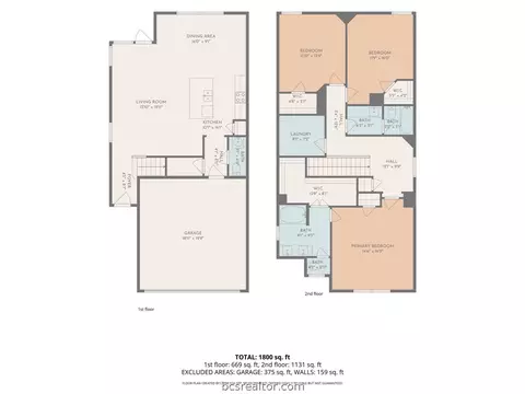 Floorplan - 982 Rice Dr, Bryan, TX 77803 photo 1 of 3