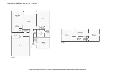 Floorplan - 2135 Mountain Wind Loop, Bryan, TX 77807 photo 1 of 1