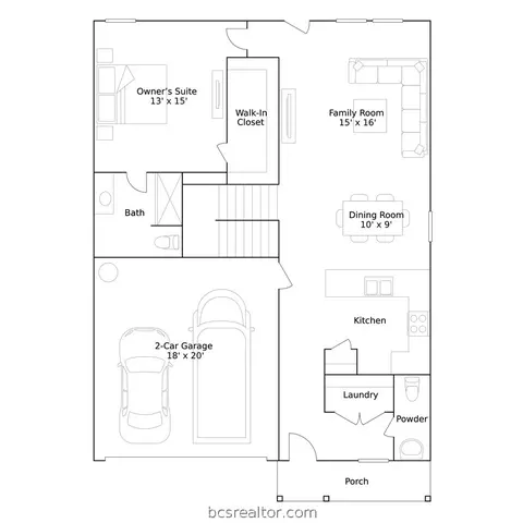 Floorplan - 2739 Chippewa Rd, Bryan, TX 77807 photo 1 of 2