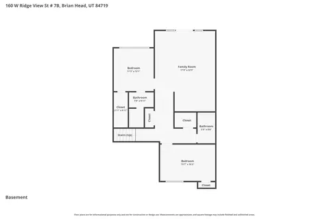 Floorplan - 160 W Ridgeview St #7B, Brian Head, UT 84719 photo 2 of 2
