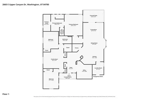 Floorplan - 2665 E Upper Canyon Dr, Washington, UT 84780 photo 1 of 1