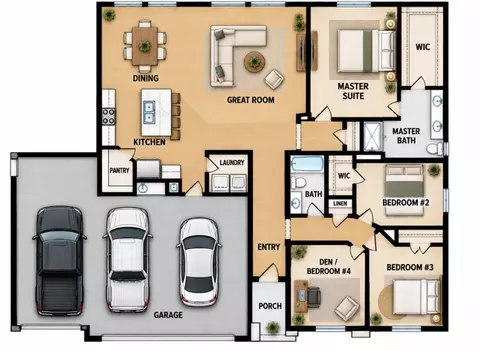 Floorplan - 3012 S 3430 E, Saint George, UT 84790 photo 1 of 1