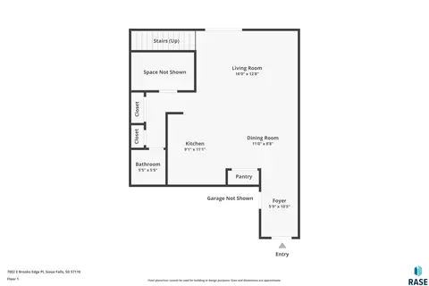 Floorplan - 6906 E Brooks Edge Pl, Sioux Falls, SD 57110 photo 2 of 3