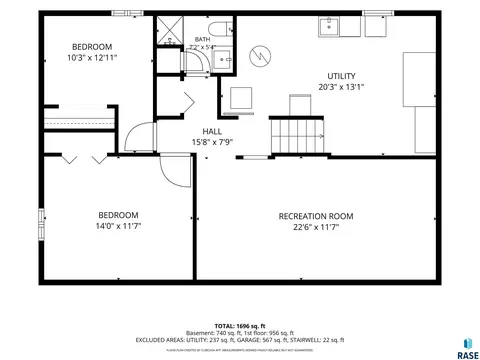 Floorplan - 105 E Maureen Dr, Brandon, SD 57005 photo 2 of 3