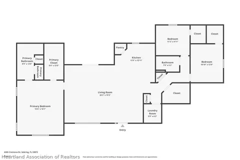 Floorplan - 4265 Cremona Dr, Sebring, FL 33872 photo 1 of 1