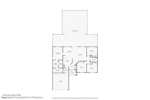 Floorplan - 424 Floral Dr, Sebring, FL 33876 photo 1 of 1