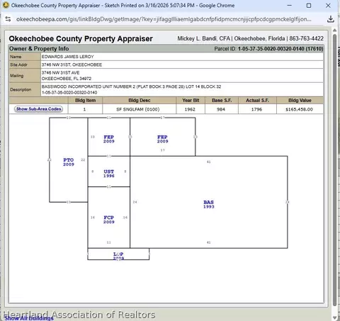 Floorplan - 3746 NW 31st Ave, Okeechobee, FL 34972 photo 1 of 2