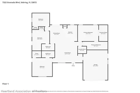Floorplan - 7322 Granada Blvd, Sebring, FL 33872 photo 1 of 1