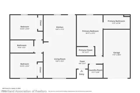 Floorplan - 6507 Forest Cir, Labelle, FL 33935 photo 1 of 1