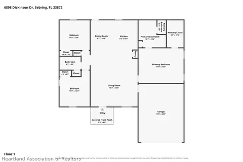 Floorplan - 6898 Dickinson Dr, Sebring, FL 33872 photo 1 of 1