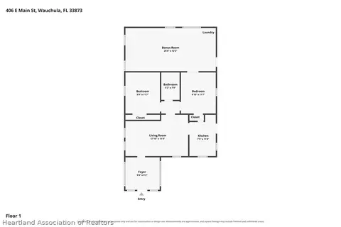 Floorplan - 406 E Main St, Wauchula, FL 33873 photo 1 of 1
