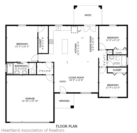 Floorplan - 7335 Ancha St, Sebring, FL 33872 photo 1 of 1