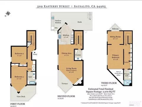 Floorplan - 509 Easterby St, Sausalito, CA 94965 photo 2 of 3