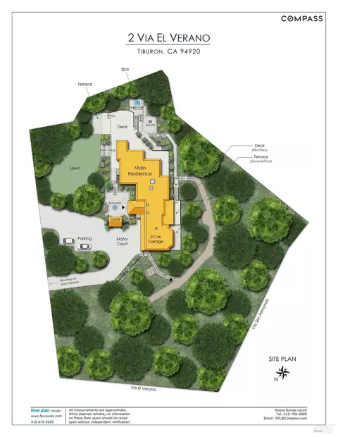 Floorplan - 2 Via Elverano, Tiburon, CA 94920 photo 2 of 2