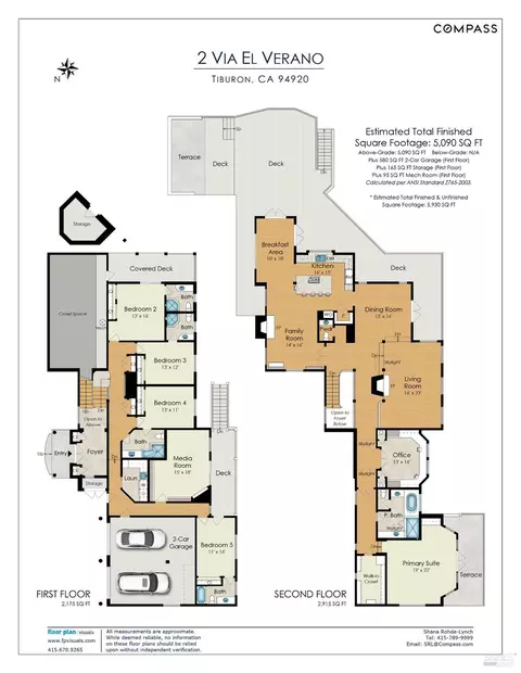 Floorplan - 2 Via Elverano, Tiburon, CA 94920 photo 1 of 2