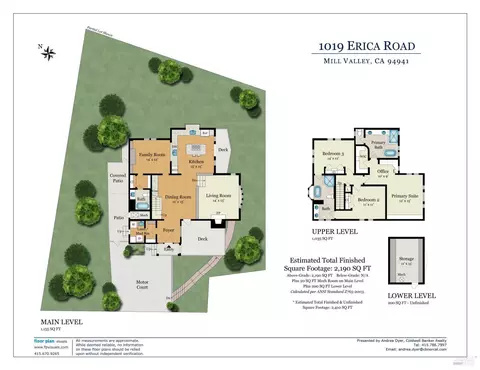 Floorplan - 1019 Erica Rd, Mill Valley, CA 94941 photo 1 of 1
