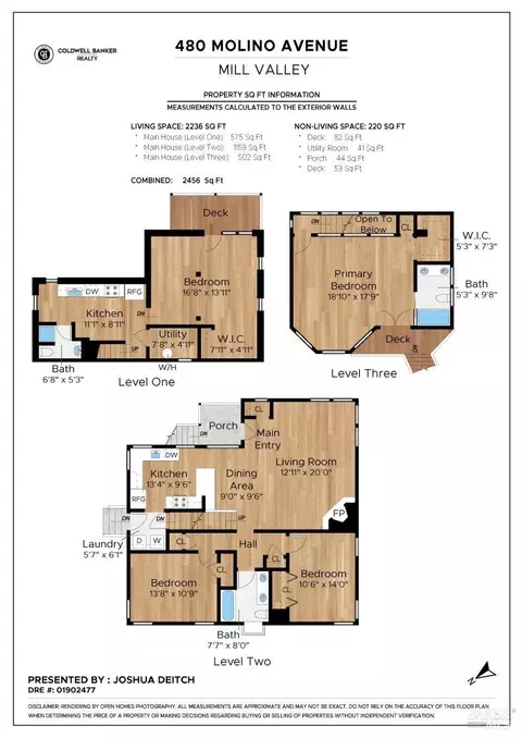 Floorplan - 480 Molino Ave, Mill Valley, CA 94941 photo 1 of 2