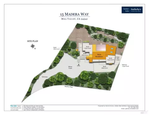 Floorplan - 15 Madera Way, Mill Valley, CA 94941 photo 2 of 2