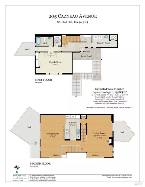 Floorplan - 205 Cazneau Ave, Sausalito, CA 94965 photo 1 of 2