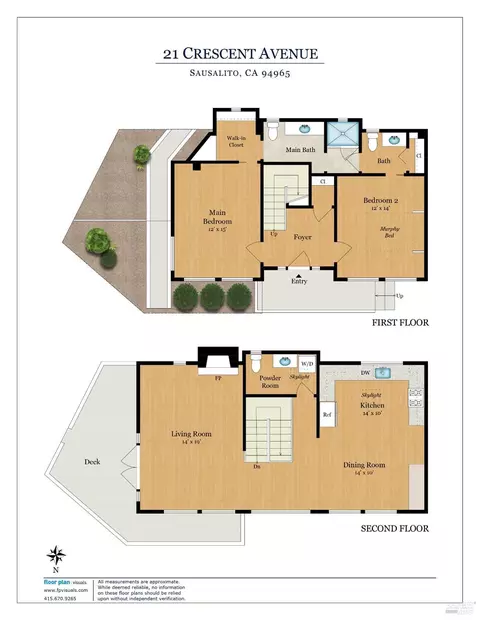 Floorplan - 21 Crescent Ave, Sausalito, CA 94965 photo 1 of 2