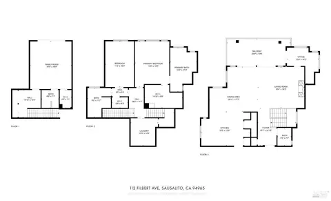 Floorplan - 112 Filbert Ave, Sausalito, CA 94965 photo 4 of 4