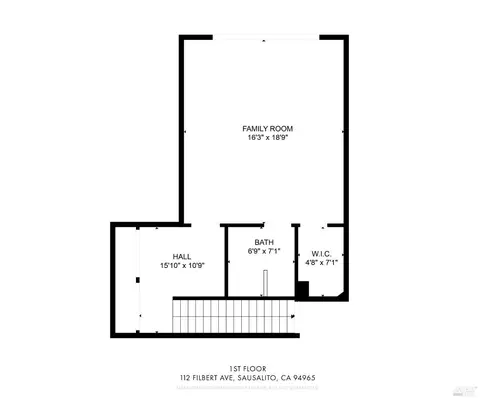 Floorplan - 112 Filbert Ave, Sausalito, CA 94965 photo 1 of 4