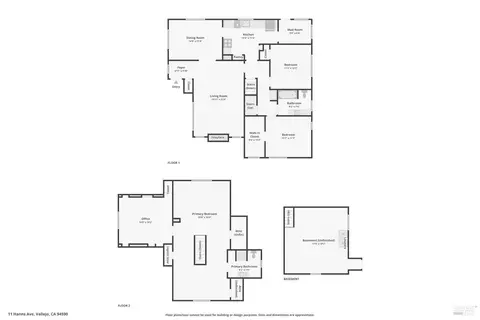 Floorplan - 11 Hanns Ave, Vallejo, CA 94590 photo 1 of 4