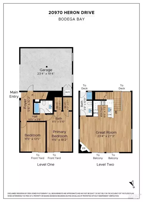 Floorplan - 20970 Heron Dr, Bodega Bay, CA 94923 photo 1 of 1