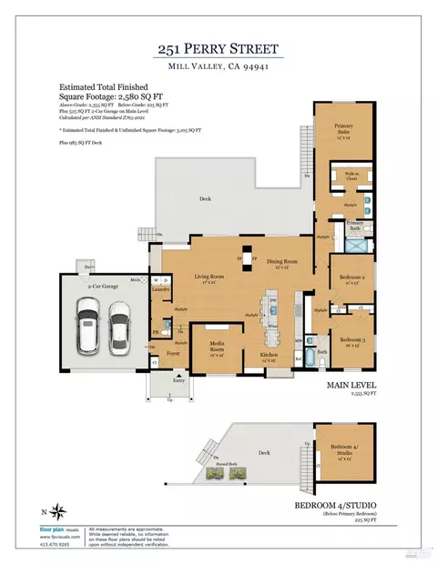 Floorplan - 251 Perry St, Mill Valley, CA 94941 photo 1 of 2