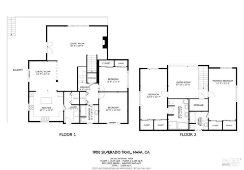 Floorplan - 1908 Silverado Trl, Napa, CA 94558 photo 1 of 1