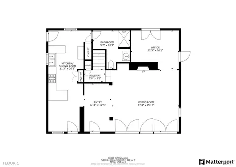 Floorplan - 1436 Pine St, Napa, CA 94559 photo 1 of 2