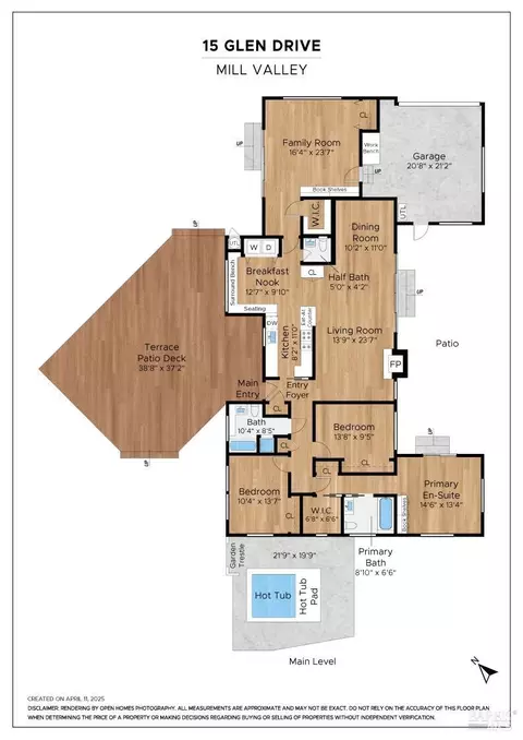 Floorplan - 15 Glen Dr, Mill Valley, CA 94941 photo 1 of 1