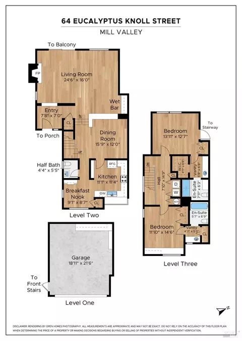 Floorplan - 64 Eucalyptus Knoll St, Mill Valley, CA 94941 photo 1 of 1