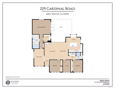 Floorplan - 229 Cardinal Rd, Mill Valley, CA 94941 photo 1 of 1