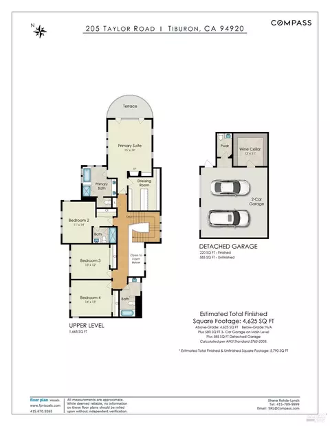 Floorplan - 205 Taylor Rd, Tiburon, CA 94920 photo 2 of 3