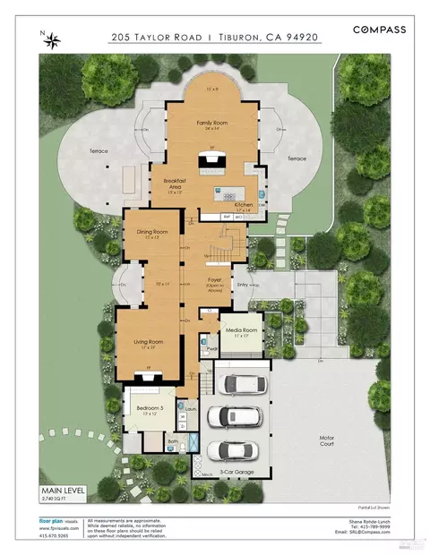 Floorplan - 205 Taylor Rd, Tiburon, CA 94920 photo 1 of 3