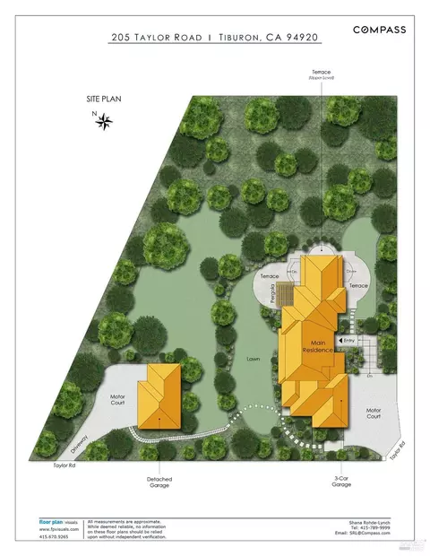 Floorplan - 205 Taylor Rd, Tiburon, CA 94920 photo 3 of 3