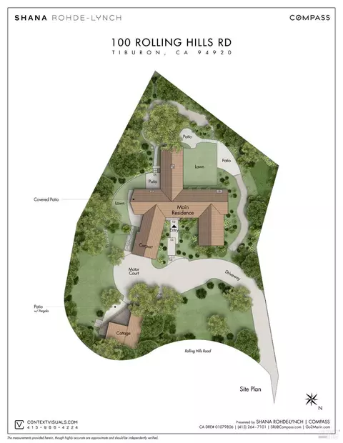 Floorplan - 100 Rolling Hills Rd, Tiburon, CA 94920 photo 2 of 2