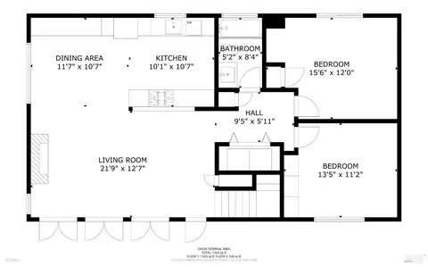 Floorplan - 308 Sheffield Ave, Mill Valley, CA 94941 photo 3 of 3