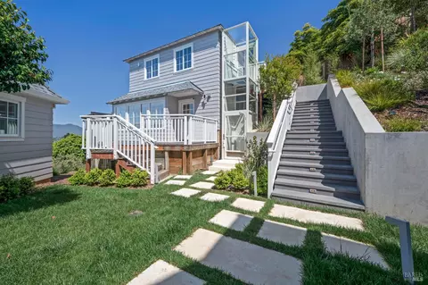 Exterior - 22 Eucalyptus Rd, Belvedere, CA 94920 photo 5 of 7