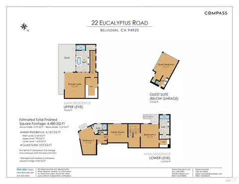 Floorplan - 22 Eucalyptus Rd, Belvedere, CA 94920 photo 2 of 3