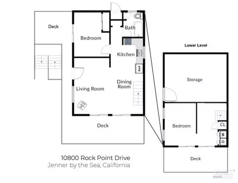 Floorplan - 10800 Rock Point Dr, Jenner, CA 95450 photo 1 of 1