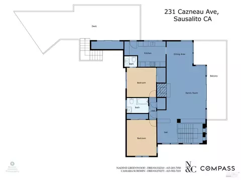 Floorplan - 231 Cazneau Ave, Sausalito, CA 94965 photo 2 of 2