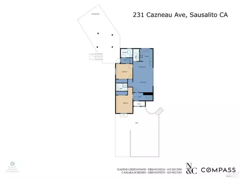 Floorplan - 231 Cazneau Ave, Sausalito, CA 94965 photo 1 of 2