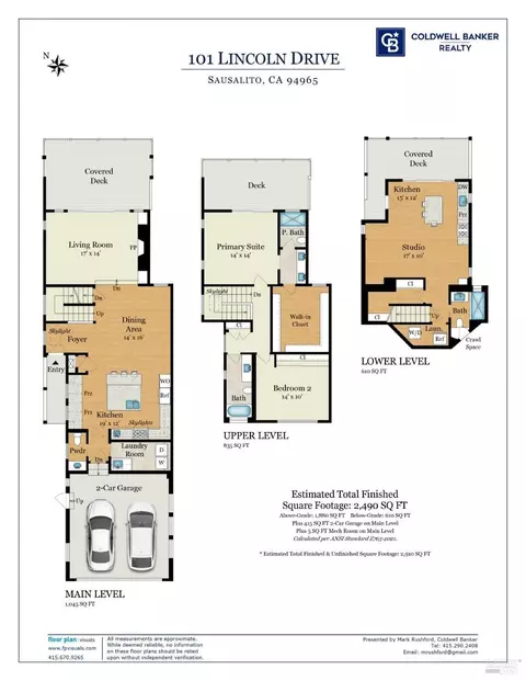 Floorplan - 101 Lincoln Dr, Sausalito, CA 94965 photo 1 of 2