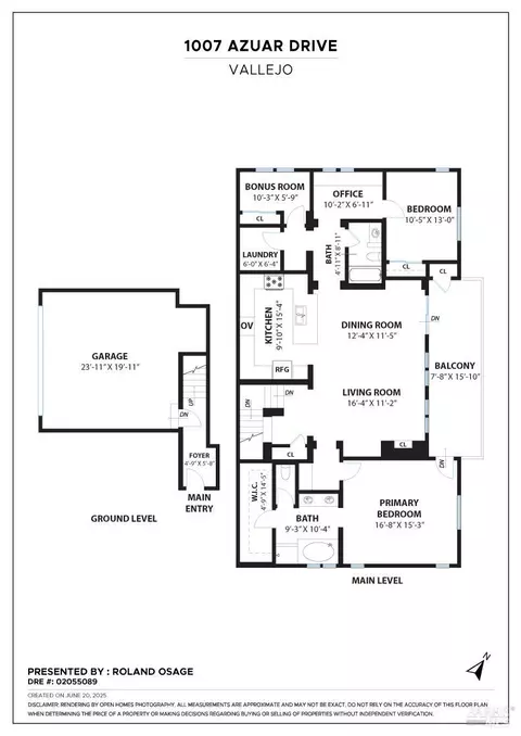 Floorplan - 1007 Azuar Dr, Vallejo, CA 94592 photo 1 of 2