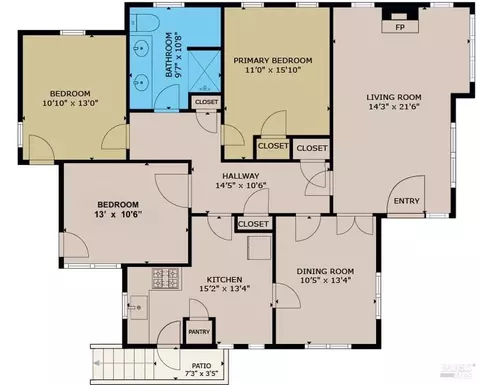 Floorplan - 520 Kentucky St, Vallejo, CA 94590 photo 1 of 1