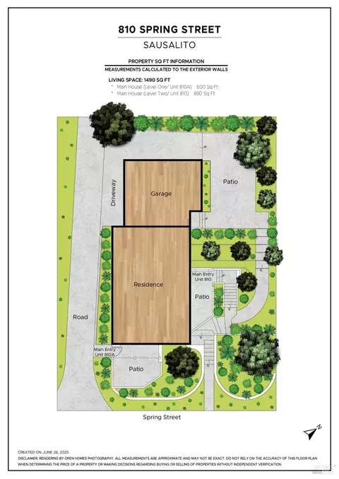 Floorplan - 810 Spring St, Sausalito, CA 94965 photo 2 of 2